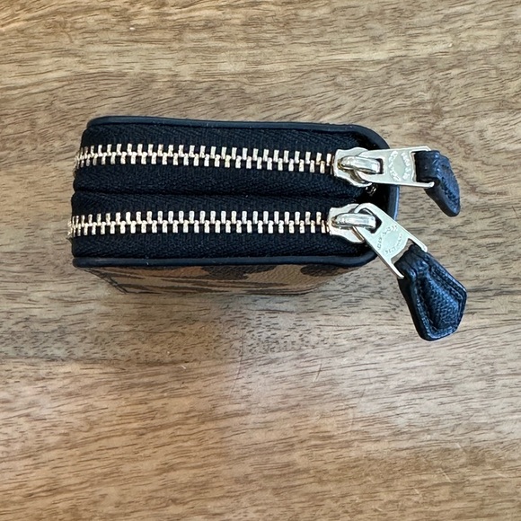 COACH Small Double Zip Coin Case - Picture 9 of 11